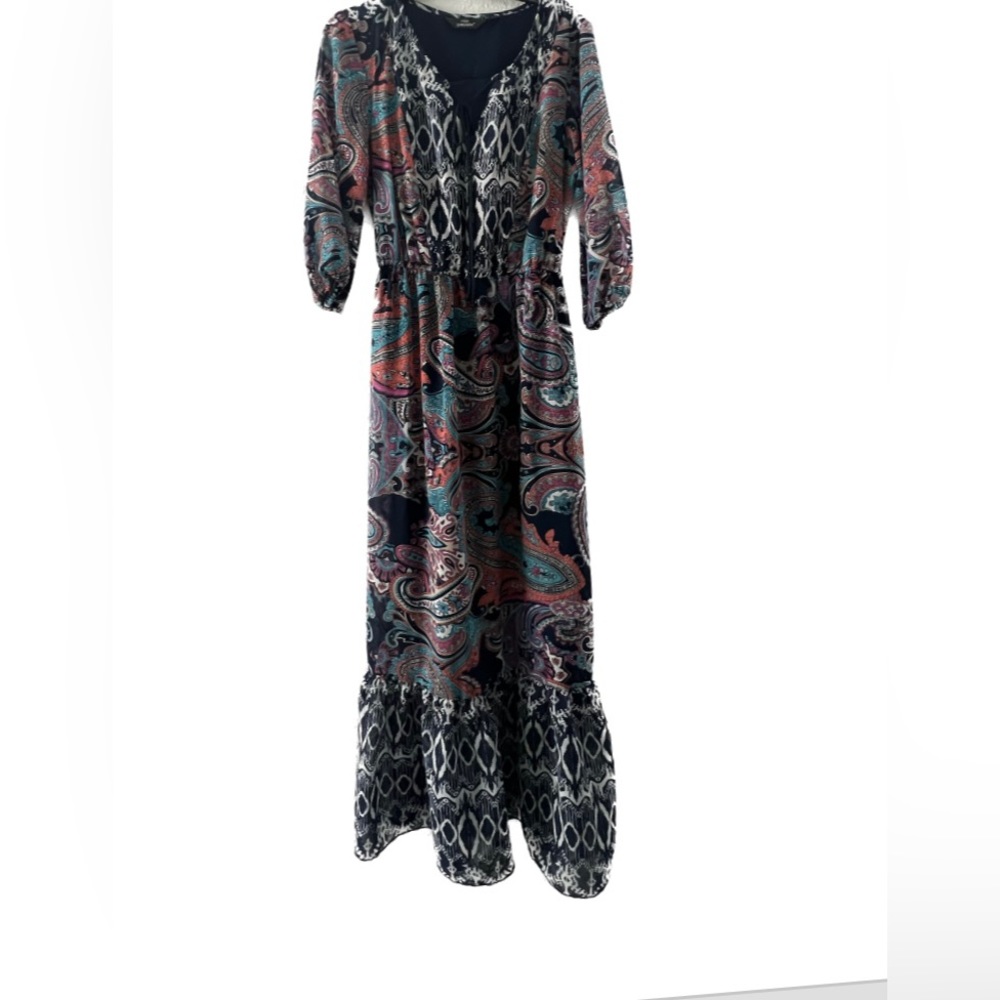 Long dress with long sleeve size small by brand name mile
gabrielle®